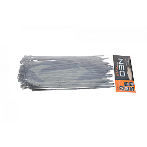 Набір стяжок пластикових 3,6x200 mm 100 од. (чорна)