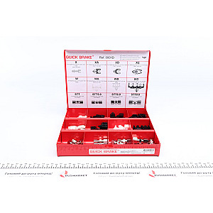 Комплект з'єднувачів і кліпс кріплення трубок гальмівних d=5.0-8.0 (К-кт 38 шт.)