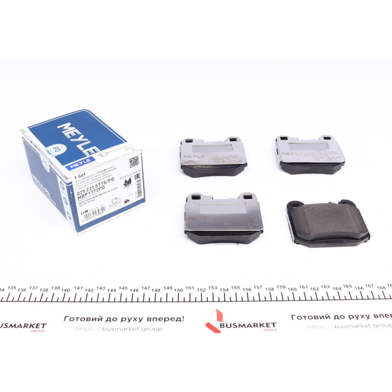 Колодки гальмівні (задні) MB M-class (W163) 2.3-5.4 98-05