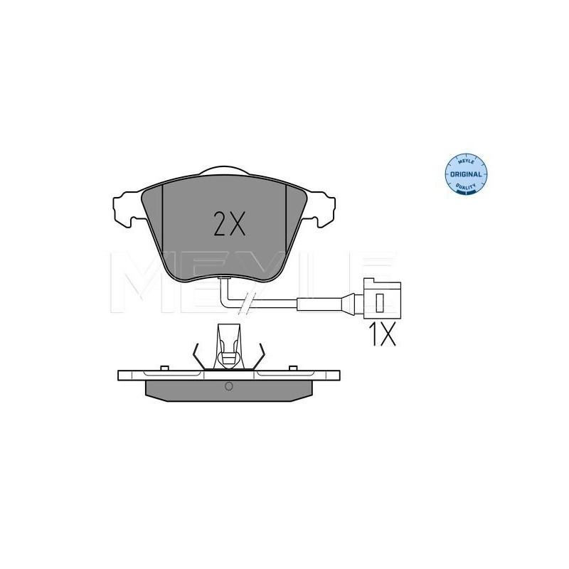 Колодки гальмівні (передні) Audi A3/Seat Leon/Skoda SuperB/VW Golf/Passat 03-15