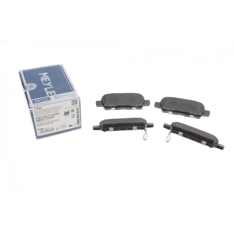 Колодки гальмівні (задні) Renault Koleos/Nissan Juke/Leaf/Qashqai/X-Trail/Suzuki 08- (Akebono)