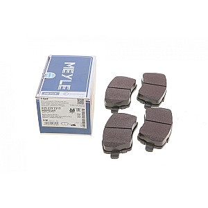 Колодки гальмівні (передні) Renault Kangoo 08- (TRW) (116.5/52.6/17.3mm.)