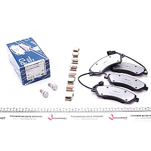 Колодки гальмівні (передні) Ford Transit V347 06- (FWD) (Bosch) Q+ (з датчиком)