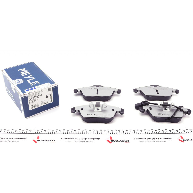 Колодки гальмівні (передні) Audi A4/A5 07- (Ate) (з датчиком)
