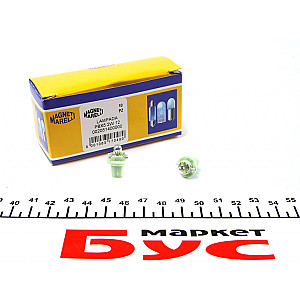 Автолампа 12V 2W BX8.5d (в щиток приладів/зелена) (PBX5 2W 12V)