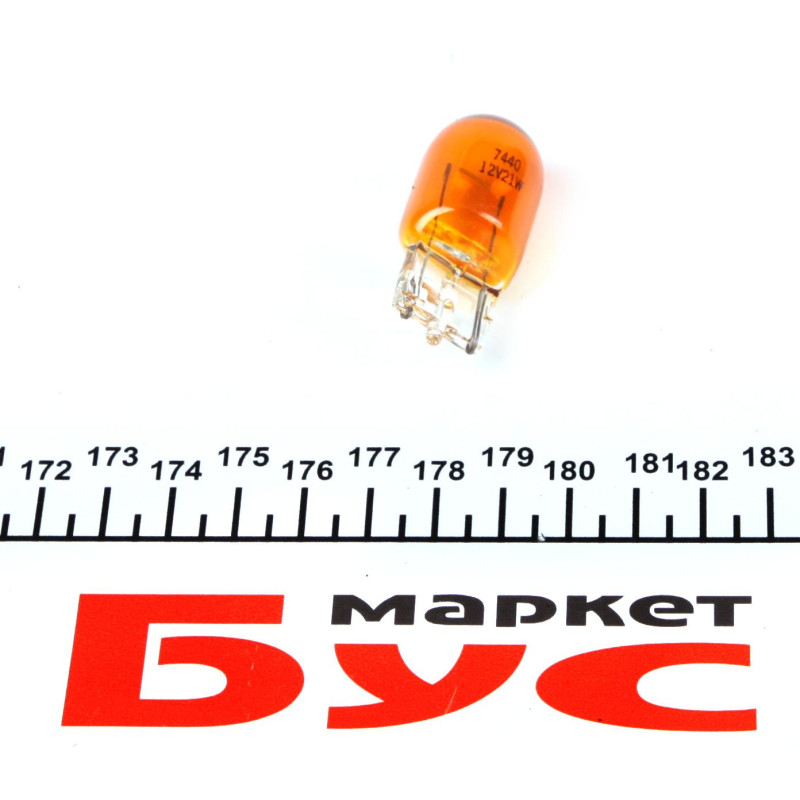 Автолампа WY21W 12V 21W W3x16d (без цоколя, велика/жовта) (WY21W 12V)