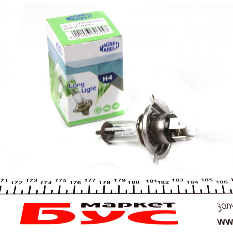 Автолампа H4 12V 60/55W P43t Long Light (H4 12V LL)